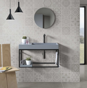Wall-mounted bathroom washbasin with structure P35 AeT Italia