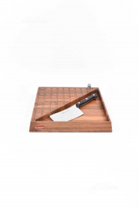 Wooden Chopping Board With Knife Which You Aggancia Alexander