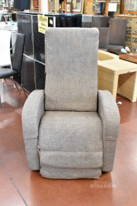 Armchair Electric Therapy Relaxxc.m.dreams Bimotore In Fabric Sfod.color Where Grey