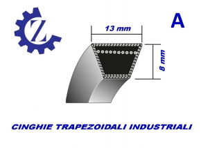 Cinghia Trapezoidale Industriale Sezione A134 13X3404