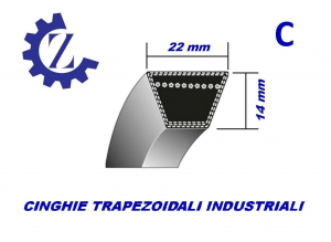 Cinghia Trapezoidale Industriale Sezione C95 22X2413