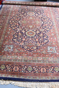 Tappeto Iraniano Rosso Verde Blu 290x203 Cm