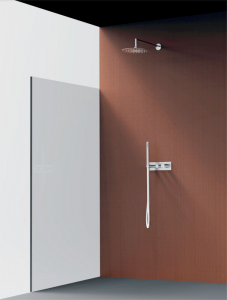 Komplette Duschumgebung mit zwei Borgia Frattini-Steckdosen