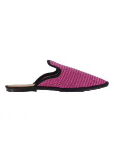 Foot Shoes Sabot in Rafia Fuxia 