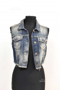 Gilet Rolith In Jeans Tg.S