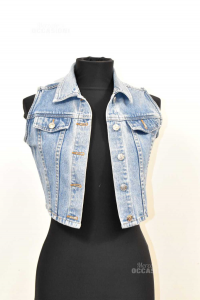 Gilet Donna In Jeans Tg.S