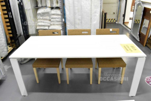 Table White 80x180 Cm With Legs White