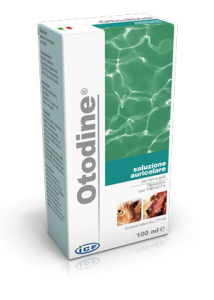 Otodine, soluzione detergente auricolare brevettata.