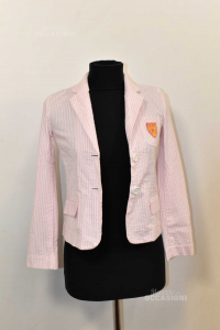 Jacket Baby Girl Gant Size .xl 11 12 Years Pink Striped