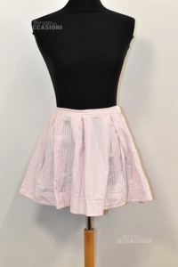 Skirt Baby Girl Gant Size .xx L Lines Pink 15 Years
