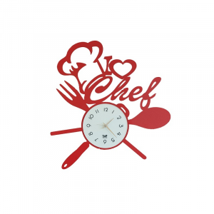 Orologio I Love Chef rosso
