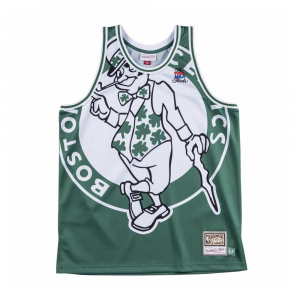 Mitchell&Ness Canotta Big Face Jersey Boston Celtics