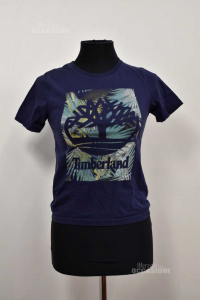 T-shirt Boy Timberland 12 Yearsxs Blue,cotton