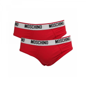 Moschino Brief Cotton Stretch Double Pack Rosso