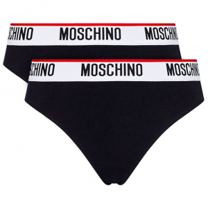Moschino Brazilian Brief Double Pack Nero