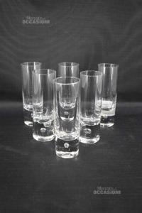 Bicchieri Vetro Con Base Pesante Per Amaro H 17 Cm