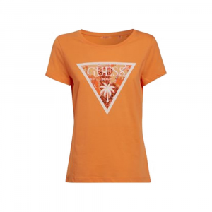 Guess T-Shirt Arancione Beach Wear
