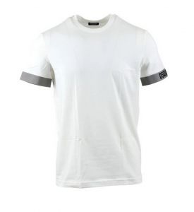 Dsquared2 T-Shirt Bianco Logo Grigio