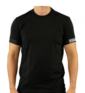 Dsquared2 T-Shirt Nero Icon Bianco 2