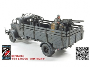 DING HAO Hobby Camion Tedesco L4500S con MG 151