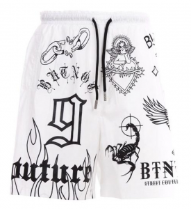 ButNot Shorts Multistampa Bianco