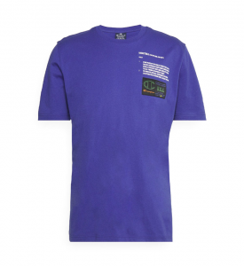 Champion T-Shirt con Stampa Blu 