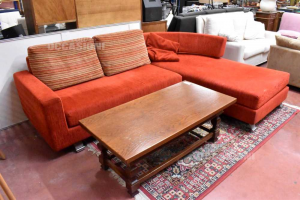 Sofa - Fabric Corner Red