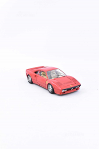 Model Ferrari Red Burago Gto 1984 Scale 1 / 24 Made In Italy 17 Cm