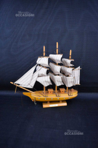 Model Sailing Ship Cutty Sark Wood 32 Cm