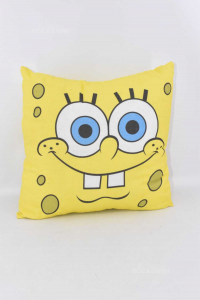 Cuscino Spongebob Giallo 35x35 Cm Imbottito