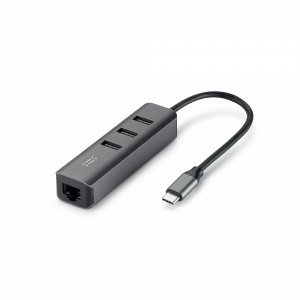 Link Hub USB-C con 3 porte USB-A e porta Ethernet 