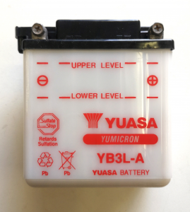 BATTERIA YUASA YB3L-A 12 VOLT
