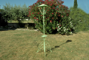 Lampione artigianale in ferro battuto anni '60