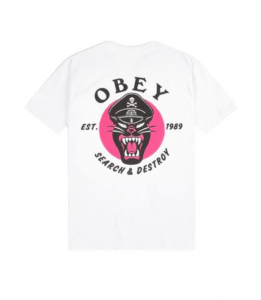T-Shirt Obey Battle Panther White