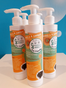 Shampoo Dermoprotettivo Lenitivo per Animali all'Argilla Nera, Calendula e Girasole ULTIMI PEZZI