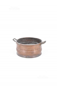Copper Pot With 2 Handles Diameter 17 Cm