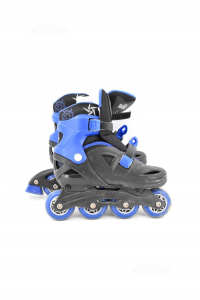 Inline Skates Black Blue Boy Size From 31 To 35
