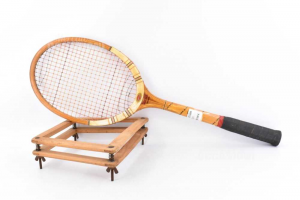 Tennis Racket Years 50 Wood Butxima Vintage 70 Cm Long