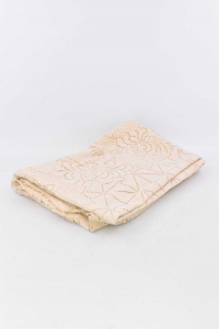 Tablecloth Color Beige Embroidered Size 160x200 Cm