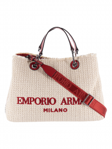 Emporio Armani Borsa Shopping Bianco /Rosso