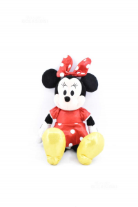 Stuffed Animal Disney Minnie Mouse With Dress Red By Polka Dot 38 Cm