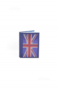 Tagebuch Schule Blau Flagge Englisch Poliert