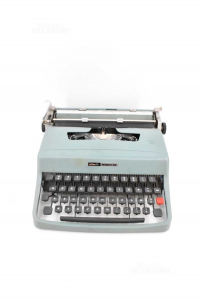 Typewriter Olivetti Letter 32 With Case Zip Color Green