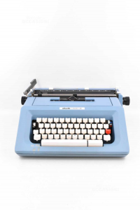 Typewriter Olivetti Study 46 Color Lightblue With Case Black