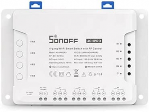 Interruttore connesso WiFi e 433 Mhz 4 canali - Sonoff