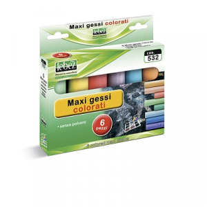 lebez Gessi Colorati Maxi 6 Pz 