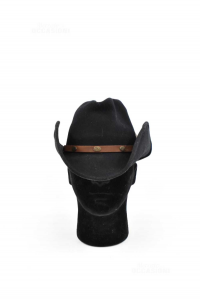 Hat From Man Stetson Made In U.s.by.black Size.m 100% Wool