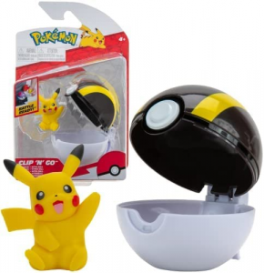Pokemon Personaggi 5 cm Pikachu Sfera Ultraball  Clip N Go Nuovo 2027