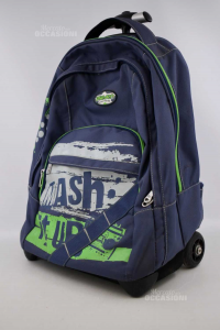 Backpack Seven With Wheels Blue Green 35x50x20 Cm