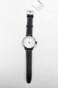 Watch Man Automatic Binco With Strap Black In Real Leather
